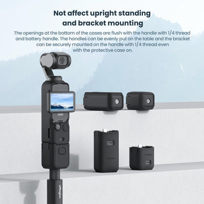 For DJI Osmo Pocket 3 AMagisn Silicone Protection Case Movement Camera Accessories, Style: 5 In 1 Gray - Case & Bags by aMagisn | Online Shopping UK | buy2fix