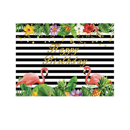 2.1m x 1.5m Flamingo Children Birthday Party Cartoon Photography Background Cloth - Camera Accessories by buy2fix | Online Shopping UK | buy2fix