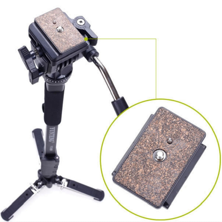 YUNTENG VCT-288RM SLR Camera Monopod Camera Support Foot Hydraulic Head Professional Photography Stand, Height: 1.48m - Camera Accessories by YUNTENG | Online Shopping UK | buy2fix