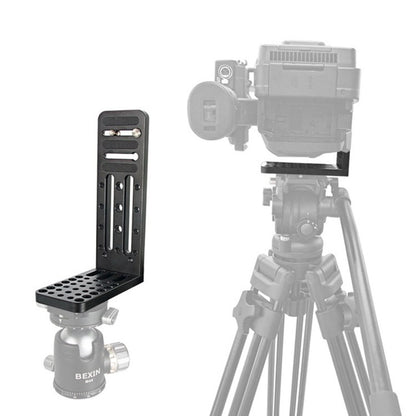 BEXIN L130C L-shaped Vertical Clapper Hydraulic Pan/tilt Tripod Quick Release Plate for DJI RONIN-S Gimbal - Camera Accessories by BEXIN | Online Shopping UK | buy2fix