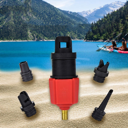 Surfing Paddle Board Rubber Boat Inflatable Bed Air Valve Adapter Car Air Pump Adapter(Red) - In Car by buy2fix | Online Shopping UK | buy2fix