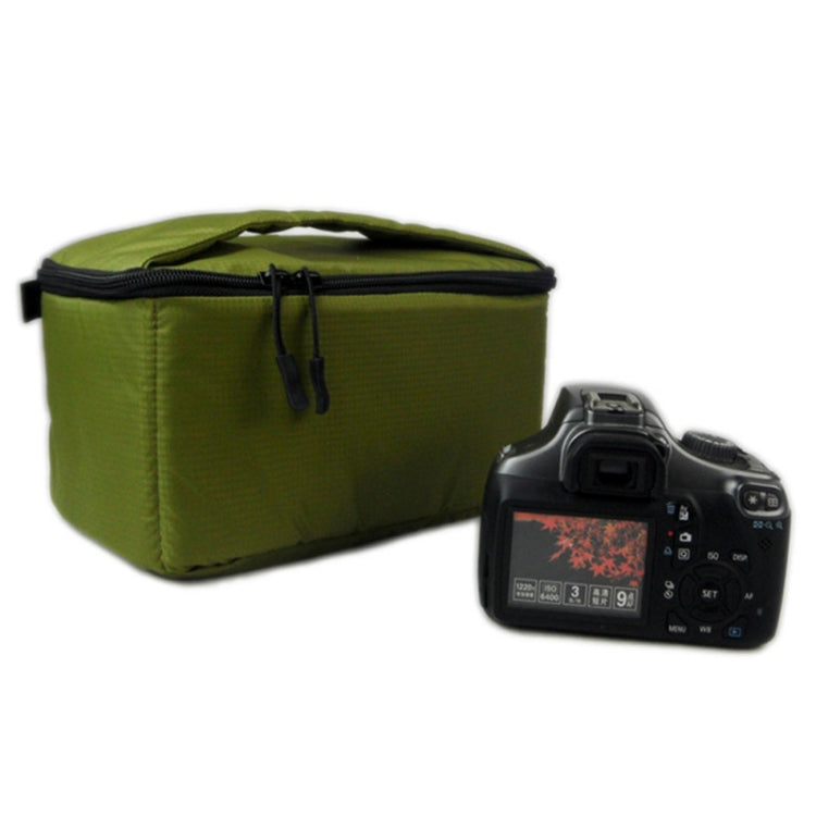 Water-resistant DSLR Padded insert Case Waterproof Zipper Removable Partition Camera Bags(Army Green) - Camera Accessories by buy2fix | Online Shopping UK | buy2fix