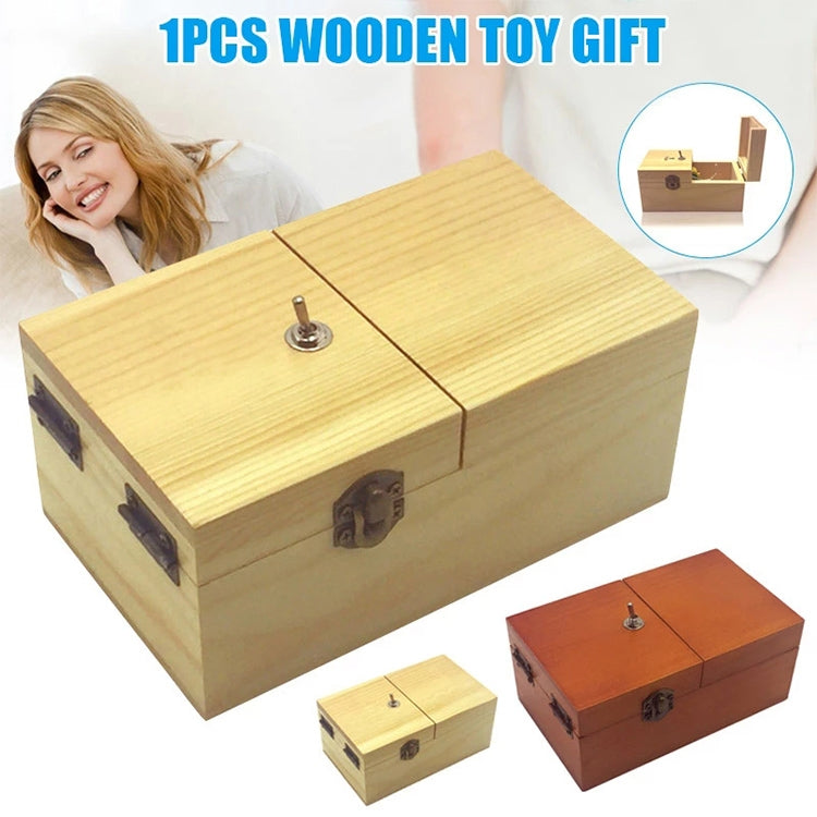 Creative Funny Present Merry Christmas Novel Wooden Anti-stress Toy(Dark Wood) - Fidget Cube by buy2fix | Online Shopping UK | buy2fix