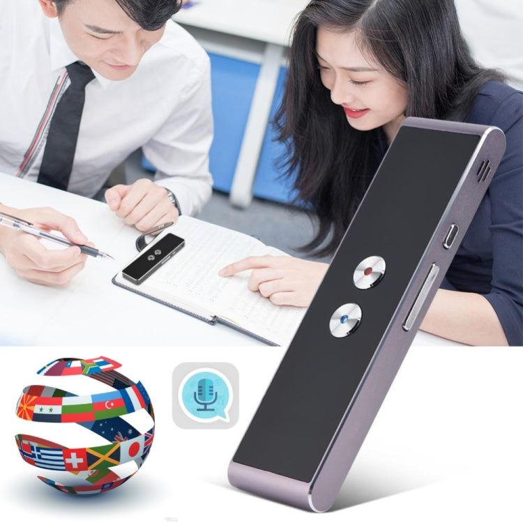 T8+ Portable Smart Voice Translator Smart Business Travel Real Time AI Translator Translation Machine 40 Languages Translator(Black) - Consumer Electronics by buy2fix | Online Shopping UK | buy2fix