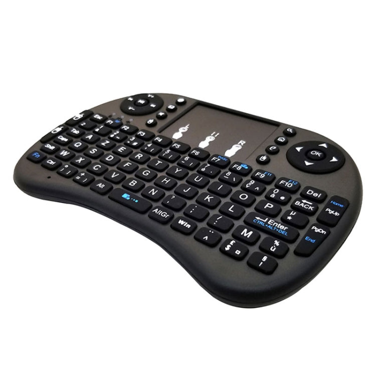 Support Language: French i8 Air Mouse Wireless Keyboard with Touchpad for Android TV Box & Smart TV & PC Tablet & Xbox360 & PS3 & HTPC/IPTV - MINI PC Accessories & Gadgets by buy2fix | Online Shopping UK | buy2fix