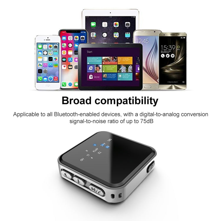 B29 2 in 1 Bluetooth 5.0 Audio Adapter Transmitter Receiver, Support AUX - Apple Accessories by buy2fix | Online Shopping UK | buy2fix