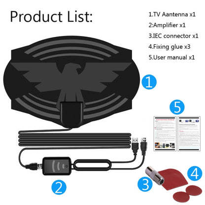 MYC-HDTV049 25dB 4K HDTV Antenna, Reception Range: 150 Miles - Consumer Electronics by buy2fix | Online Shopping UK | buy2fix