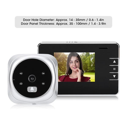 2.8Y 2.8 inch Screen 0.3MP Security Camera Peephole Viewer Digital Peephole Door Bell - Security by buy2fix | Online Shopping UK | buy2fix