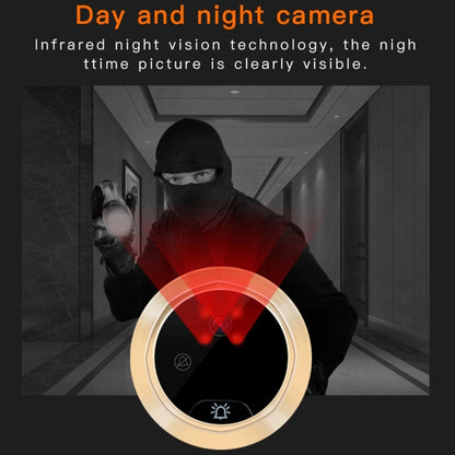 Smart WiFi Video Visual Doorbell, Support Night Vision & Video Message Leaving & Motion Detection & Multi-languages & 32GB TF Card - Security by buy2fix | Online Shopping UK | buy2fix