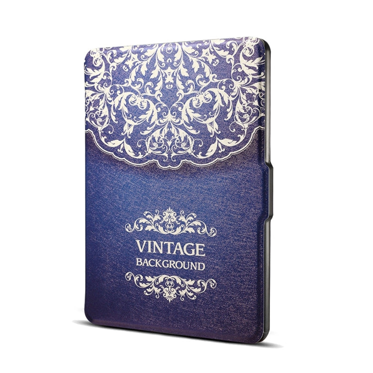 European Flower Vine Print Horizontal Flip PU Leather Protective Case for Amazon Kindle Paperwhite 1 & 2 & 3 with Sleep / Wake-up - For Amazon by buy2fix | Online Shopping UK | buy2fix