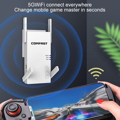 COMFAST CF-AC2100 2100Mbps Wireless WIFI Signal Amplifier Repeater Booster Network Router with 4 Antennas, EU Plug - Broadband Amplifiers by COMFAST | Online Shopping UK | buy2fix