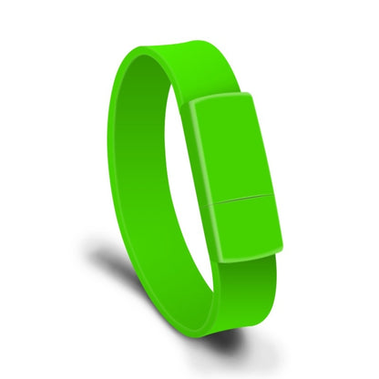 MicroDrive 16GB USB 2.0 Fashion Bracelet Wristband U Disk (Green) - USB Flash Drives by MicroDrive | Online Shopping UK | buy2fix