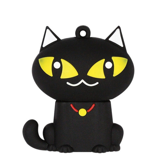 MicroDrive 16GB USB 2.0 Creative Cute Black Cat U Disk - Computer & Networking by MicroDrive | Online Shopping UK | buy2fix
